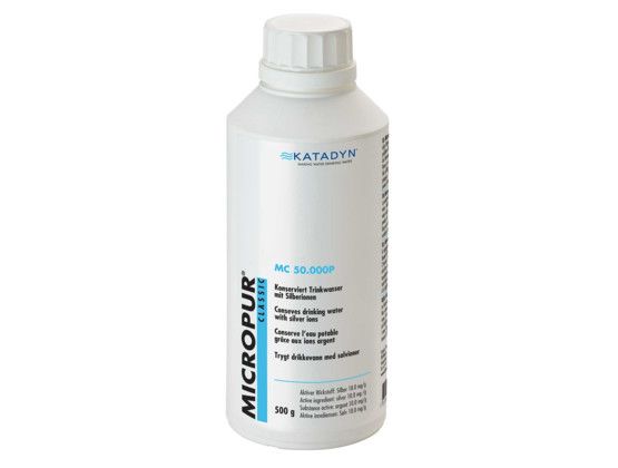 Use in clear water. Ideal for vacations and travelling. Micropur Classic inactivates bacteria in water tanks and containers.